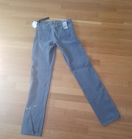 Joe Jean's Grey Cigarette Skinny NWT $189 - Picture 5 of 8